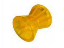 6X1065.002 Ролик носовой L=95 мм, D=87/54/13 мм PVC желтый