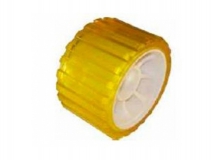 6X1067.011 Ролик опорный L=75 мм, D=128,5/26 мм PVC желтый