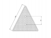 6X1354.005 Светоотражатель треугольный DOB-31