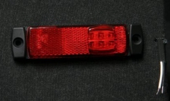 6X1354.148 Фонарь контурный FT-018C LED красный пров.