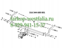 316344600001 ТСУ для Renault Sandero Stepway 01/2013-
